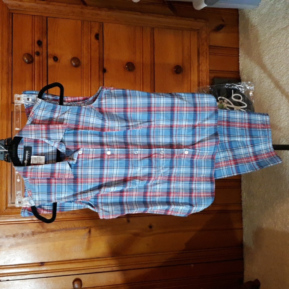 Sag Harbor 2 Piece Red, Blue & White Pants Set